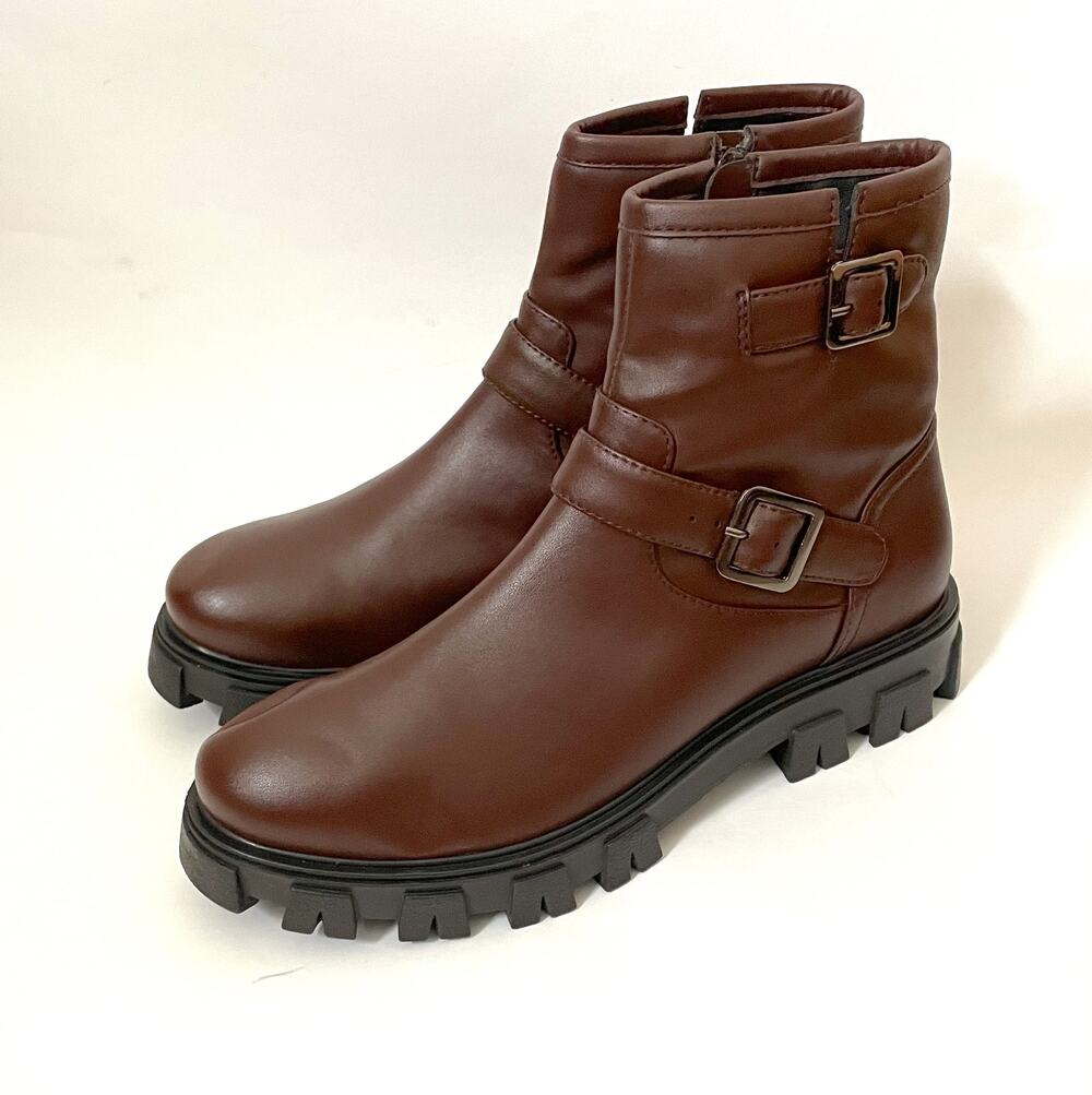 Bp. Chelsea Buckle Boot Brown Size 8.5 NEW